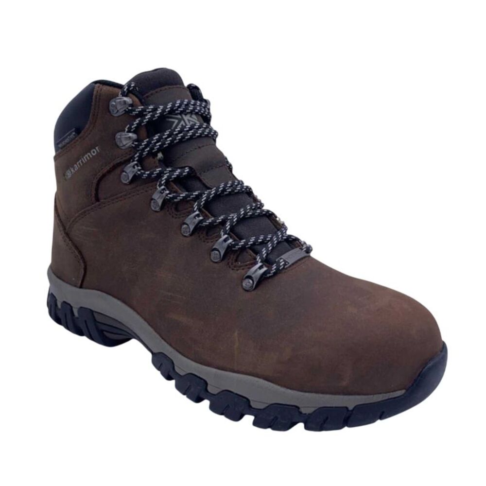 Karrimor Mens Leather Waterproof Walking Boots / Brown